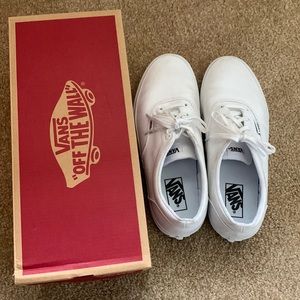 Vans white shoes